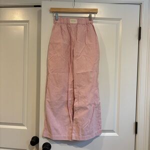 Studio Seven Red and White Wide-Leg Trousers